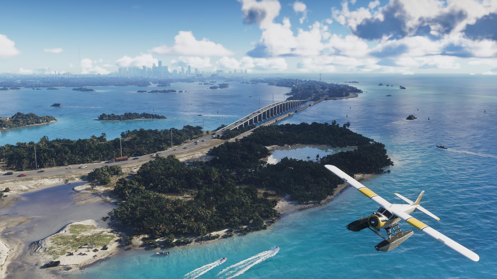 GTA 6 official screenshot of a seaplane over the Leonida Keys