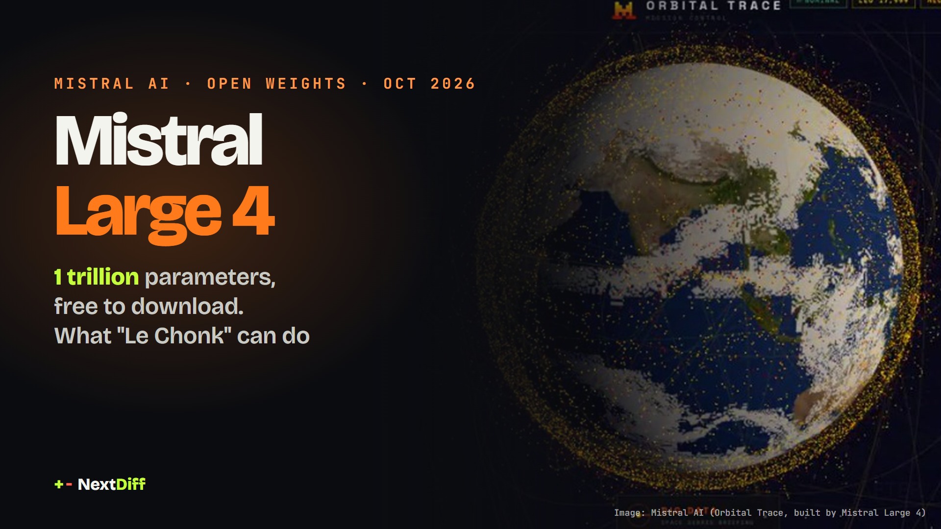 Mistral Large 4 open weights: Le Chonk is a 1-trillion-parameter model anyone can download