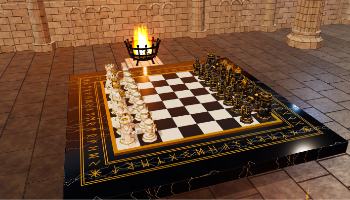 Wizard Chess 3D, a game built with Gemini 4 Argon in Google AI Studio