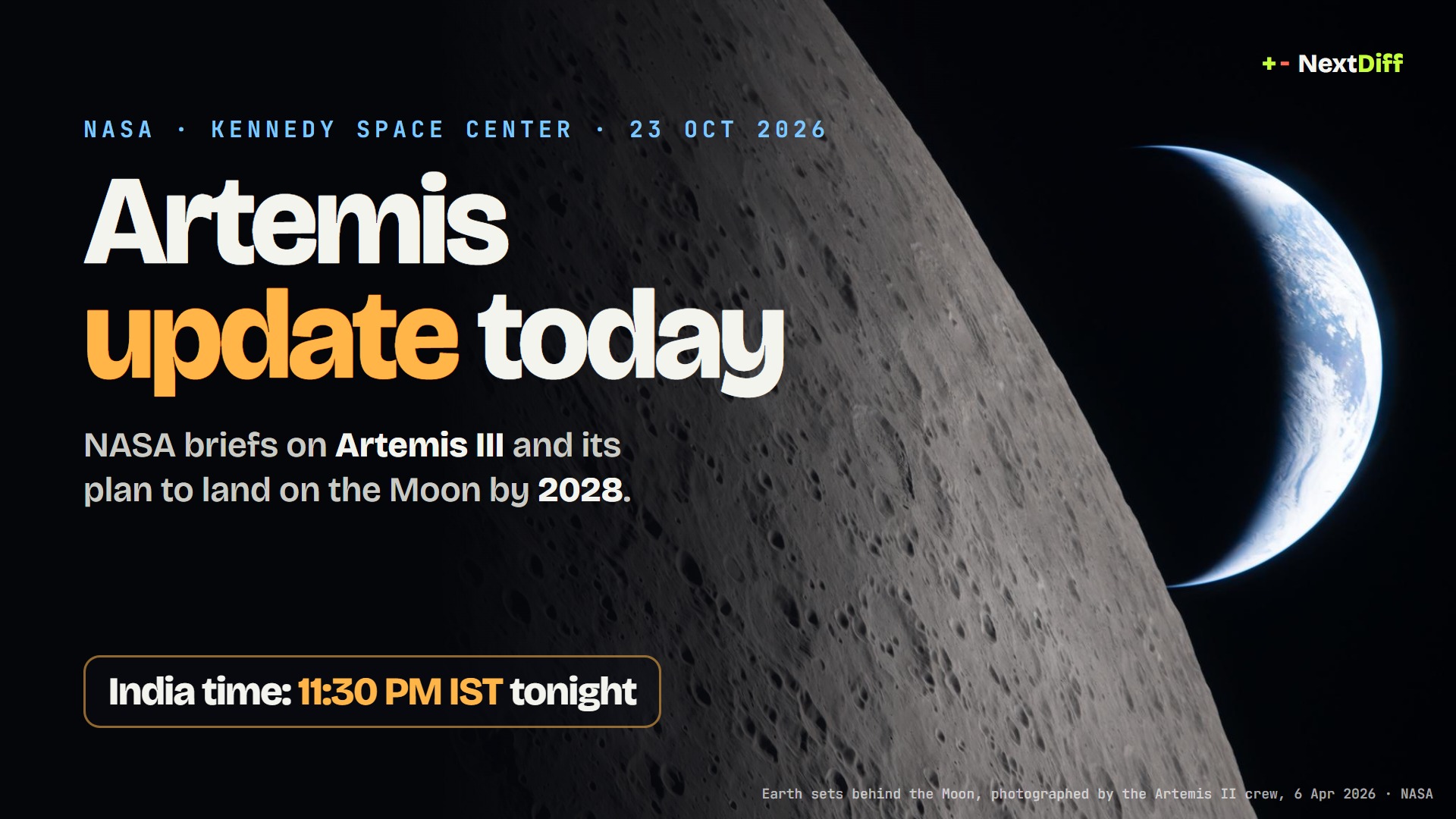 Artemis update today: NASA's Moon briefing is at 11:30 PM IST. Here's what to expect