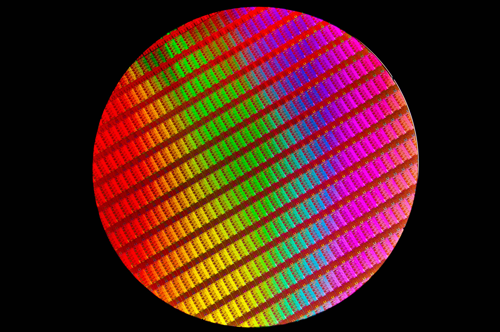 Silicon wafer of 4th-generation Intel Core processors